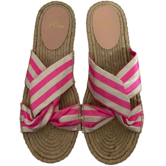 NWOT J. Crew Satin Ribbon Espadrille Sandals - Picture 1 of 8